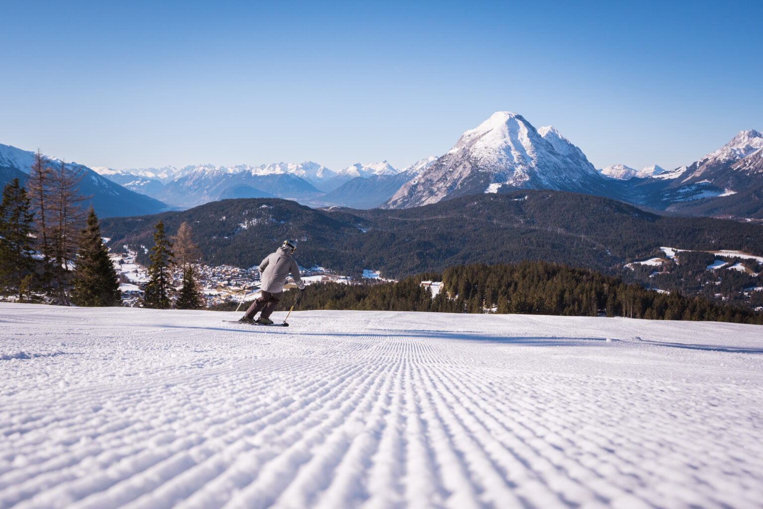 Ski fahren im Seefeld Tirol